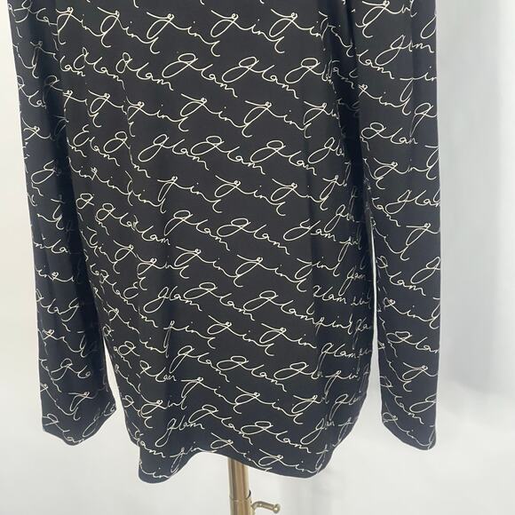 Chico's the Ultimate Tee Basic Glam Girl All over Print Womens Scoop Neck Sz L - Picture 6 of 9